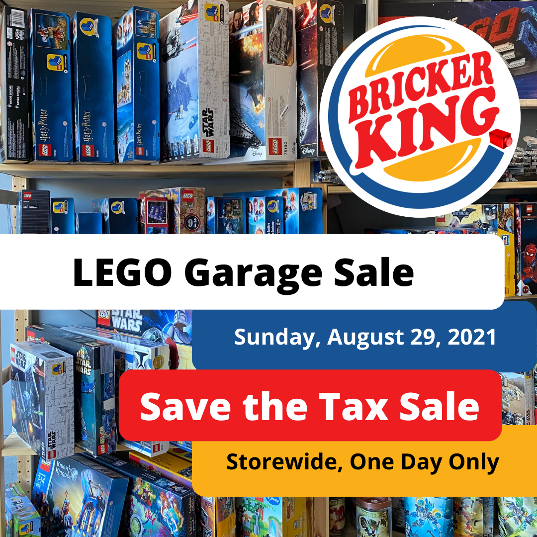 LEGO Garage Sale August 29th 2021 Bricker King