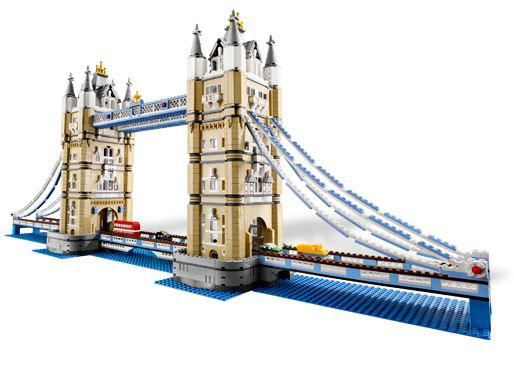 Display for LEGO Sculptures Tower Bridge 10214