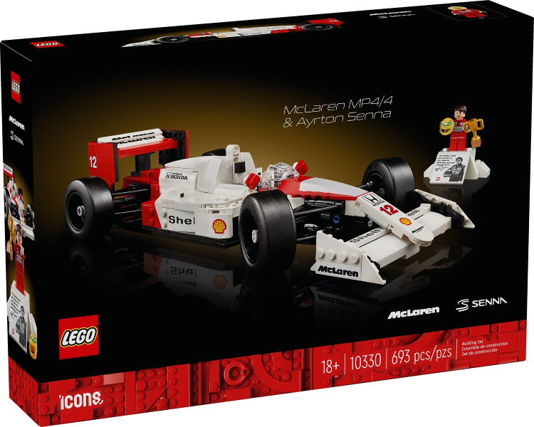 Box art for LEGO Creator McLaren MP4/4 & Ayrton Senna 10330