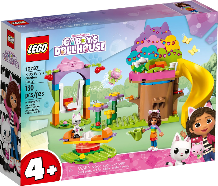 Box art for LEGO Gabby's Dollhouse Kitty Fairy's Garden Party 10787