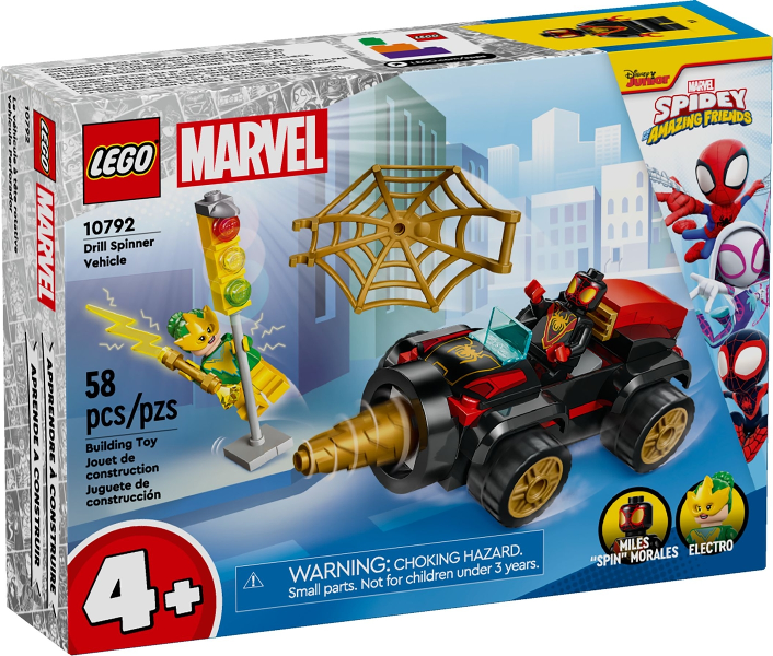 Box art for LEGO Super Heroes Drill Spinner Vehicle 10792