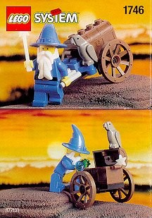 Display for LEGO Castle Wiz the Wizard polybag 1746