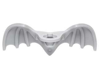 Display of LEGO part no. 20608 which is a Light Bluish Gray Minifigure Wings Dragon / Gargoyle 