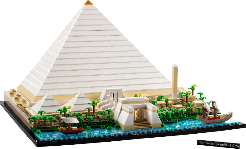 Display for LEGO Architecture The Great Pyramid of Giza 21058