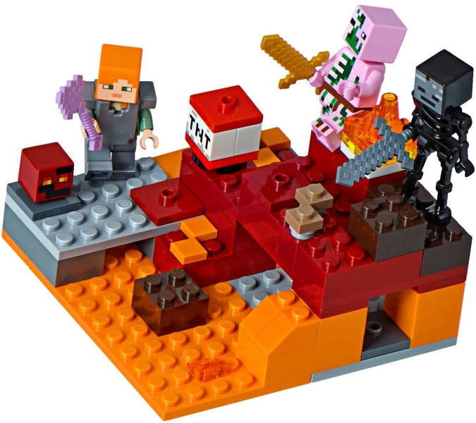 Display for LEGO Minecraft The Nether Fight 21139
