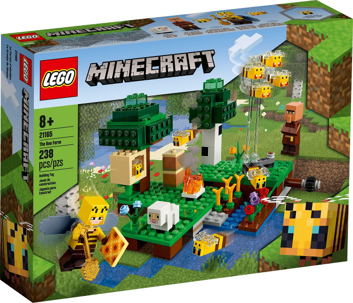 Box art for LEGO Minecraft The Bee Farm 21165