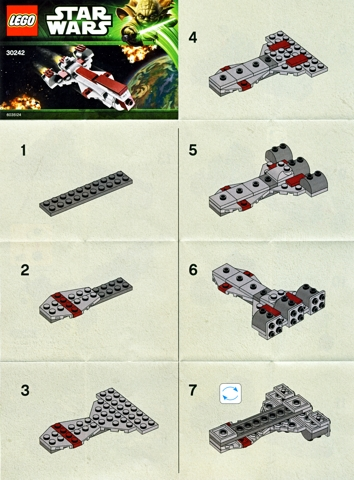 Instructions for LEGO (Instructions) for Set 30242 Republic Frigate, Mini polybag  30242-1