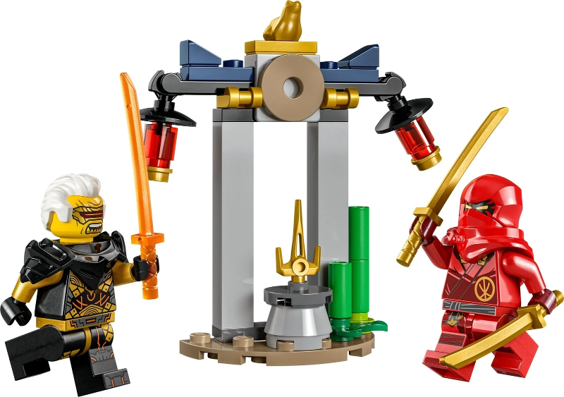 Box art for LEGO NINJAGO Kai and Rapton's Temple Battle polybag 30650