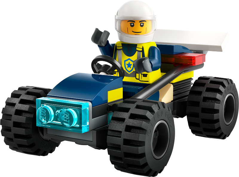 Box art for LEGO City Police Off-Road Buggy Car polybag 30664