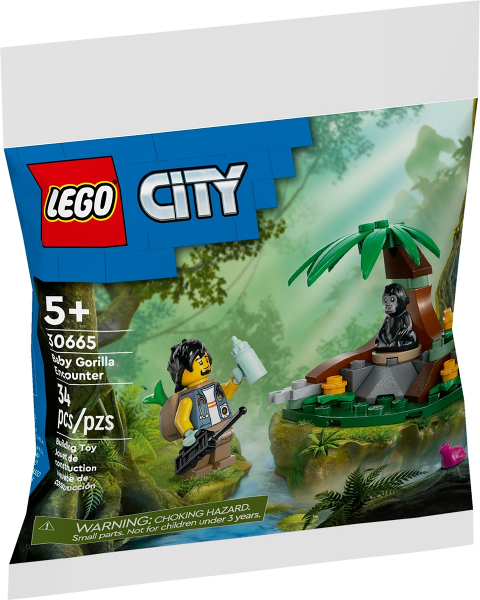 LEGO City Baby Gorilla Encounter set packaging on a white background