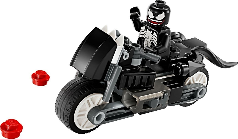 Box art for LEGO Super Heroes Venom Street Bike polybag 30679