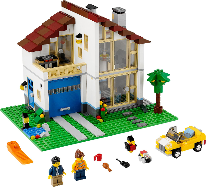 Display for LEGO Creator Family House 31012