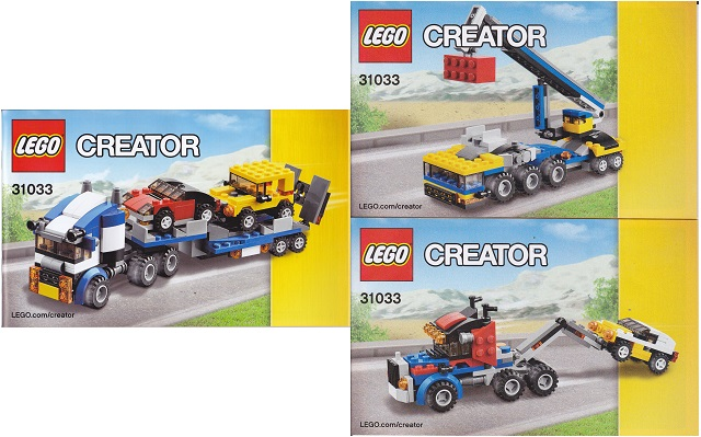 Instructions for LEGO (Instructions) for Set 31033 Vehicle Transporter  31033-1