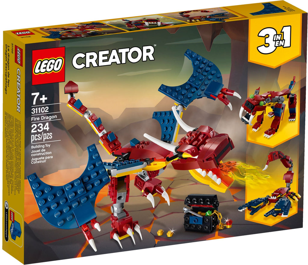 Box art for LEGO Creator Fire Dragon 31102