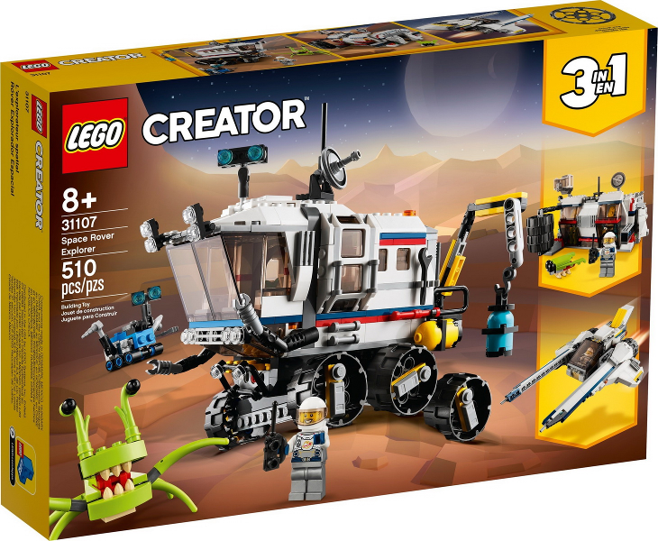 Box art for LEGO Creator Space Rover Explorer 31107