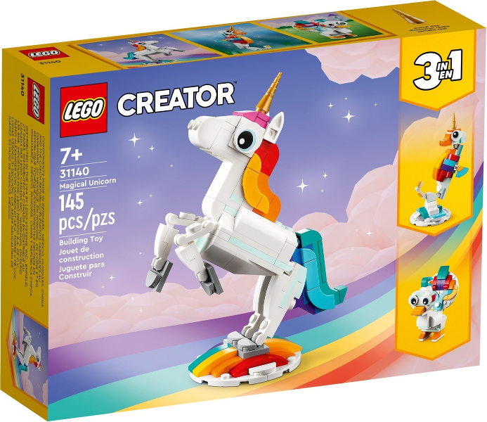 Box art for LEGO Creator Magical Unicorn 31140