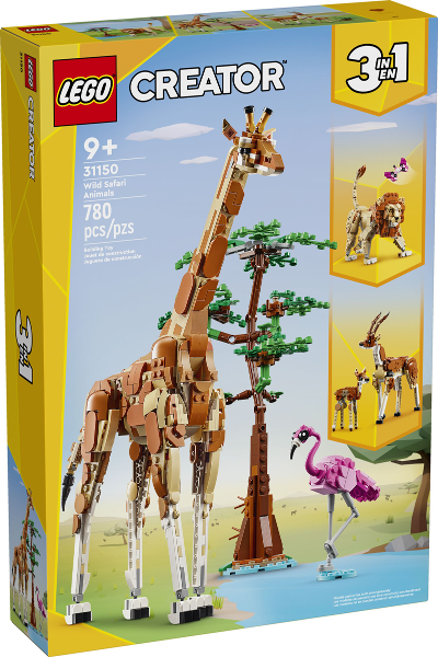 Box art for LEGO Creator Wild Safari Animals 31150