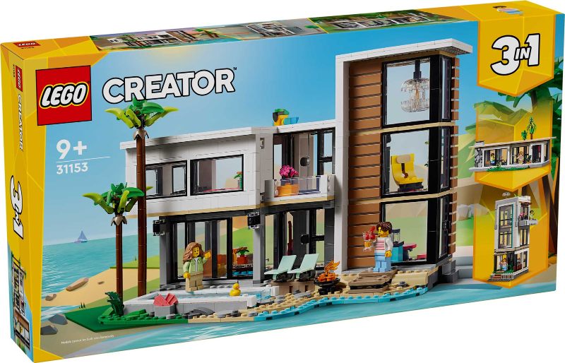 Box art for LEGO Creator Modern House 31153