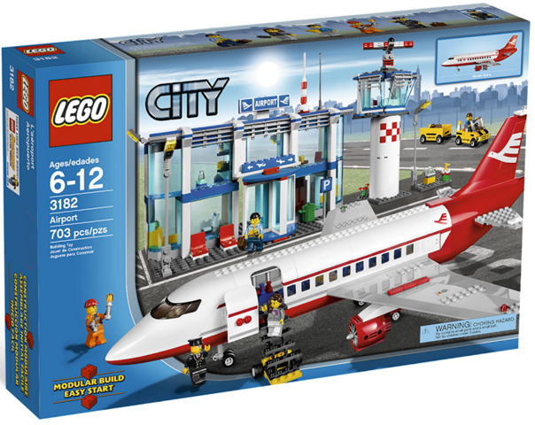 LEGO City Airport set packaging with airplane and airport building