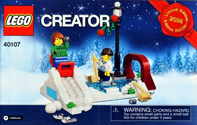 Instructions for LEGO (Instructions) for Set 40107 Winter Skating Scene, Limited Edition 2014 Holiday Set (2 of 2)  40107-1