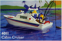 Display for LEGO Boat Cabin Cruiser 4011