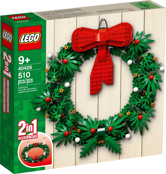 Box art for LEGO Holiday & Event Christmas Wreath 2-in-1 40426