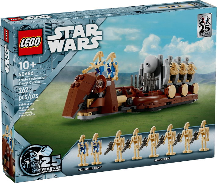 Box art for LEGO Star Wars Trade Federation Troop Carrier 40686