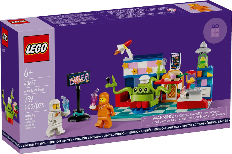 Box art for LEGO Space Alien Space Diner 40687