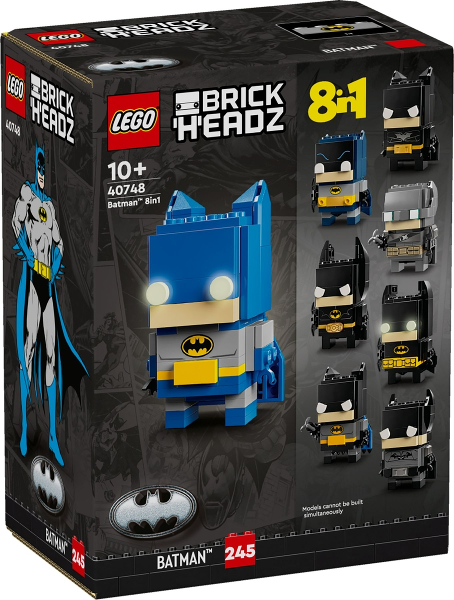 Box art for LEGO BrickHeadz Batman 8in1 40748