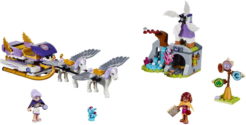 Display for LEGO Elves Aira's Pegasus Sleigh 41077