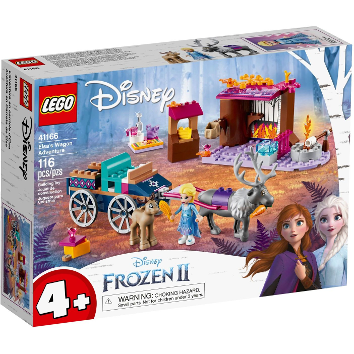 Box art for LEGO Disney Elsa's Wagon Adventure 41166