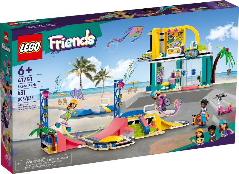 Box art for LEGO Friends Skate Park 41751