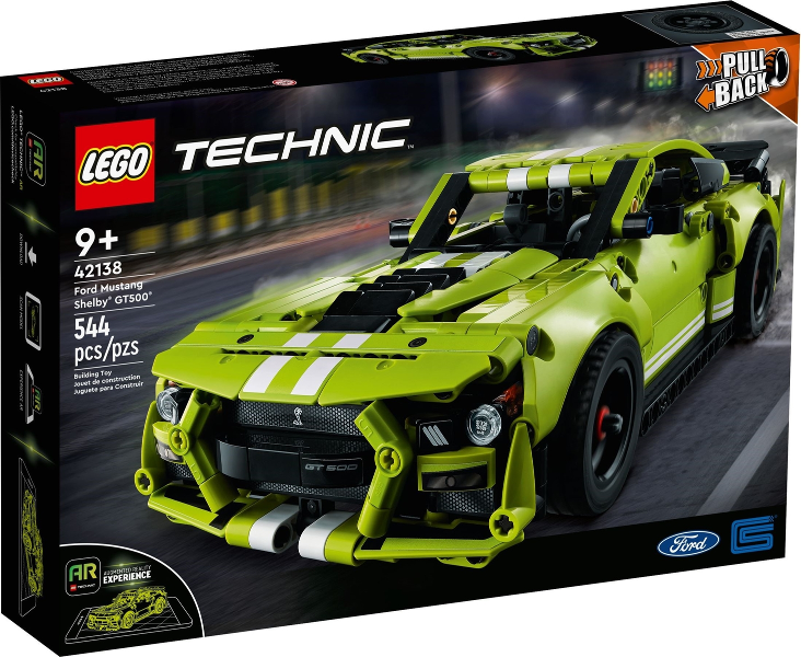 Box art for LEGO Technic Ford Mustang Shelby GT500 42138