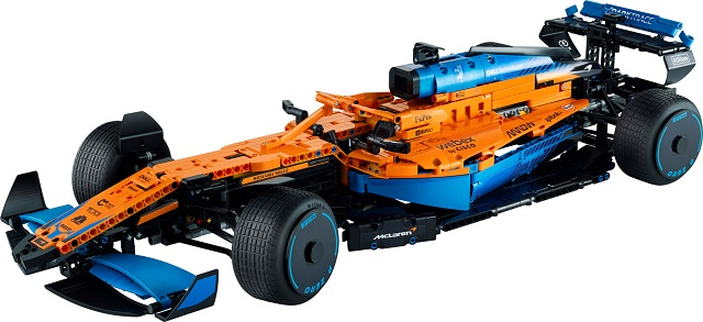 Display for LEGO Technic McLaren Formula 1 Team 2022 Race Car 42141