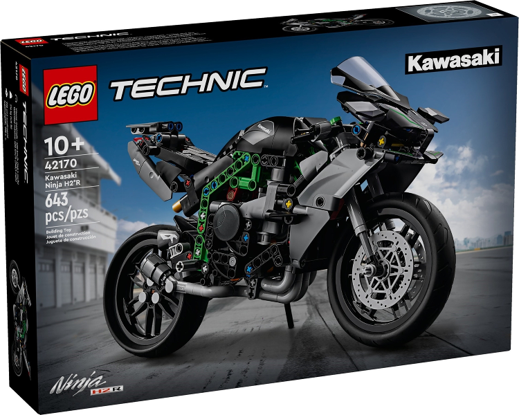 Box art for LEGO Technic Kawasaki Ninja H2R Motorcycle 42170