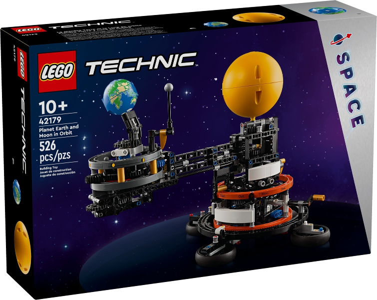 Box art for LEGO Technic Planet Earth and Moon in Orbit 42179