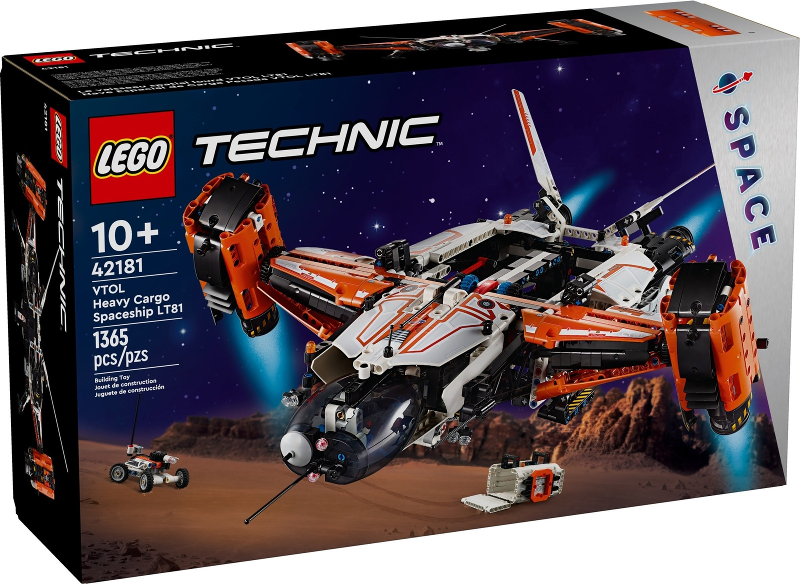 Box art for LEGO Technic VTOL Heavy Cargo Spaceship LT81 42181