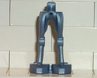 Display of LEGO part no. 42687 which is a Pearl Sand Blue Legs Mechanical, Super Battle Droid, Solid between Feet 