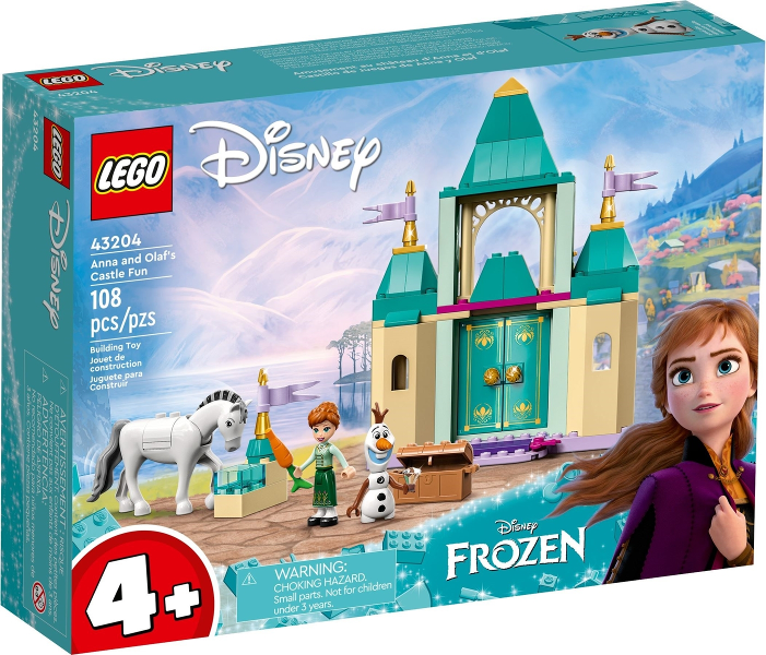 Box art for LEGO Disney Anna and Olaf's Castle Fun 43204