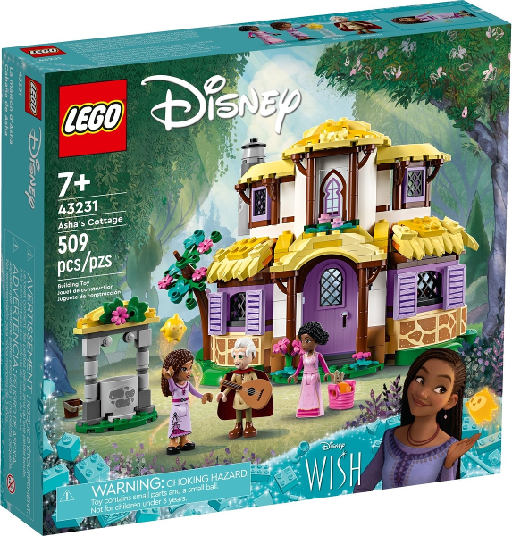 Box art for LEGO Disney Asha's Cottage 43231