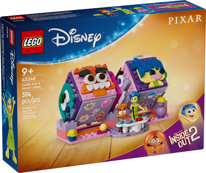 Box art for LEGO Disney Inside Out 2 Mood Cubes 43248