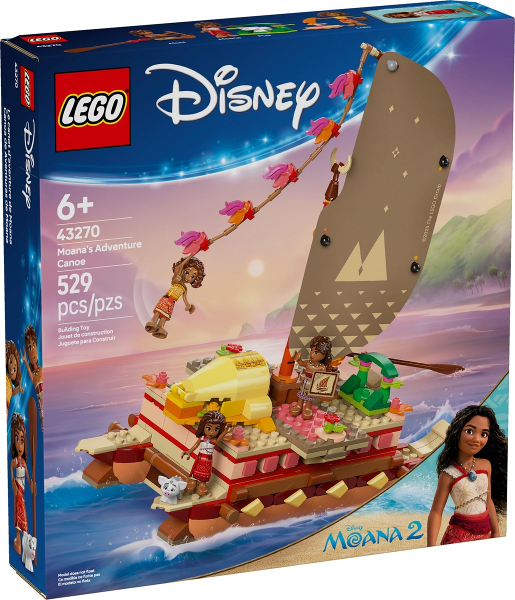 Box art for LEGO Disney Moana's Adventure Canoe 43270