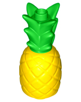 Display of LEGO part no. 43872 which is a Yellow Duplo Pineapple 