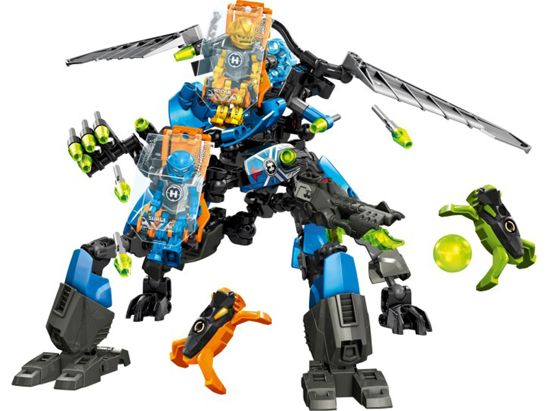 Display for LEGO Hero Factory SURGE & ROCKA Combat Machine 44028