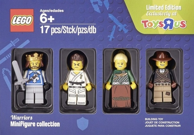 Box art for LEGO Collectible Minifigures Warriors Minifigure collection (Toys 'R' Us Exclusive) 5004422