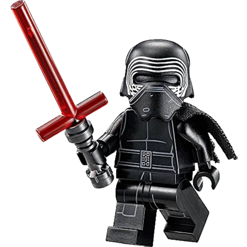 Display of LEGO Star Wars Kylo Ren