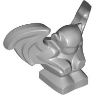Display of LEGO part no. 5785 which is a Light Bluish Gray Gargoyle 