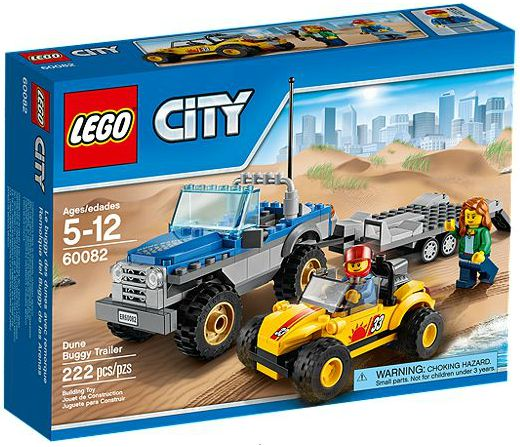 Box art for LEGO City Dune Buggy Trailer 60082