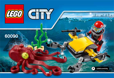 Instructions for LEGO (Instructions) for Set 60090 Deep Sea Scuba Scooter  60090-1