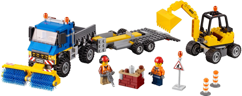 Display for LEGO City Sweeper & Excavator 60152